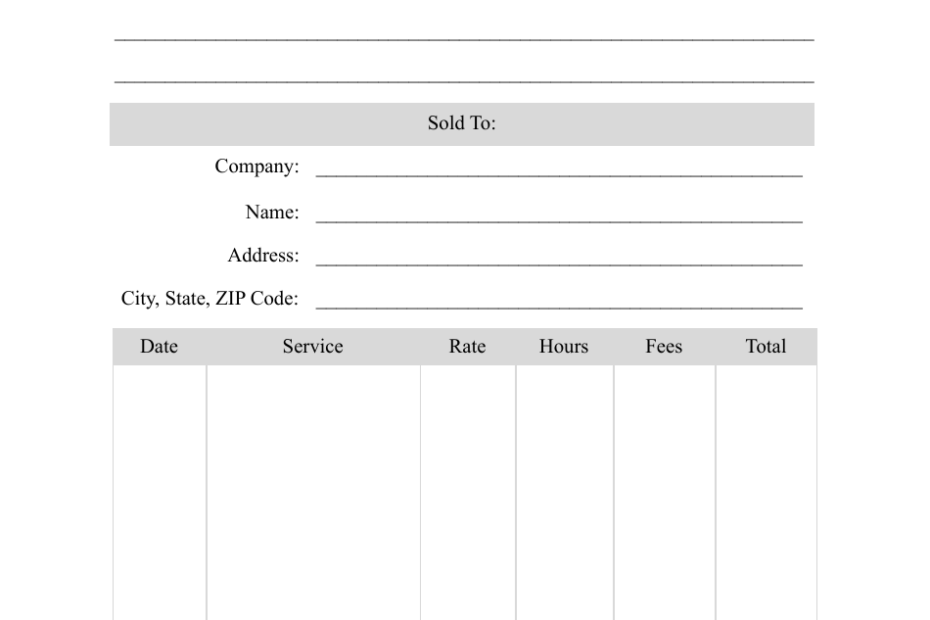 Printable Pest Control Invoice Template Printable Templates