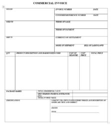 Printable Shipping Invoice Template Example Templateral