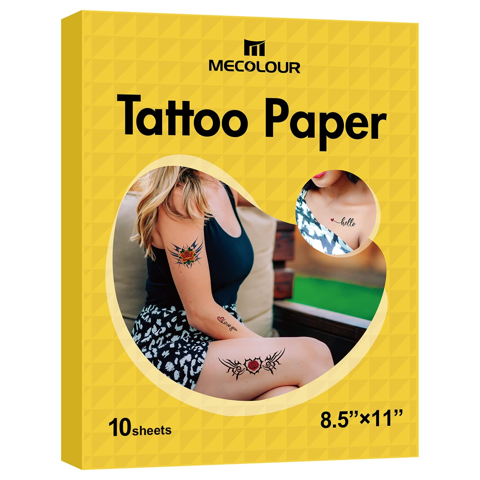 Printable Temporary Tattoo Paper 5 Sheets A4 Size Transfer Tattoo 