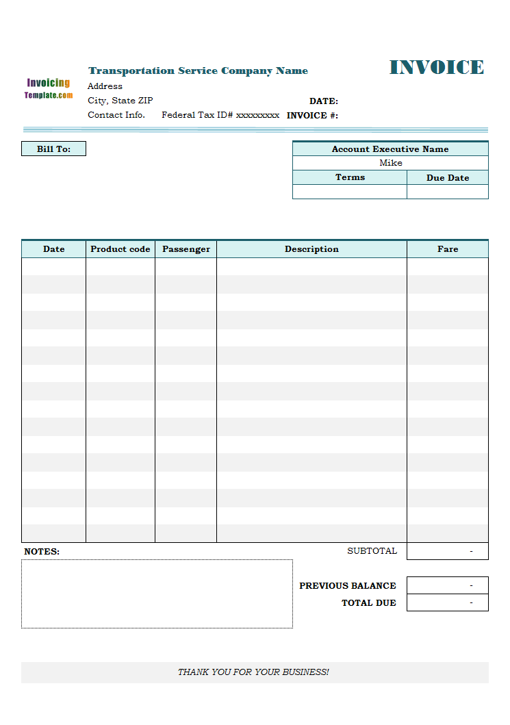 Printable Trucking Invoice Template Printable Templates Online By 