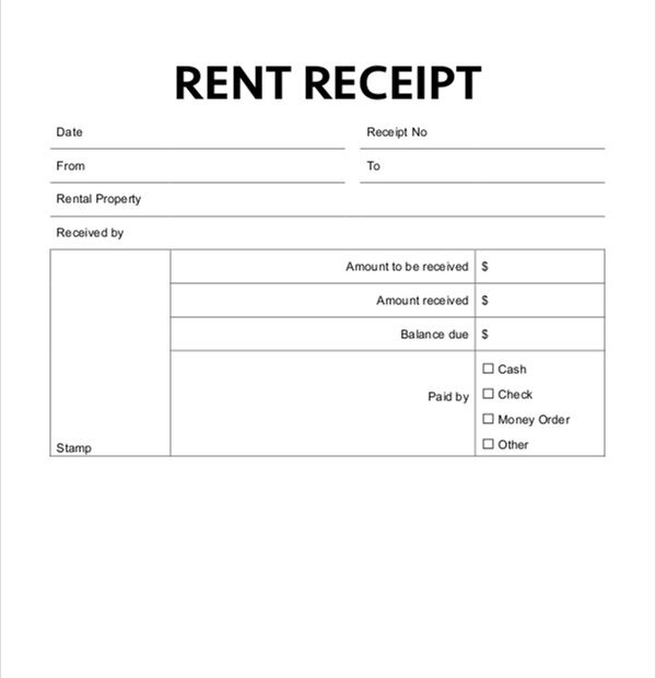 Rent Invoice Template 12 Free Word PDF Format Download