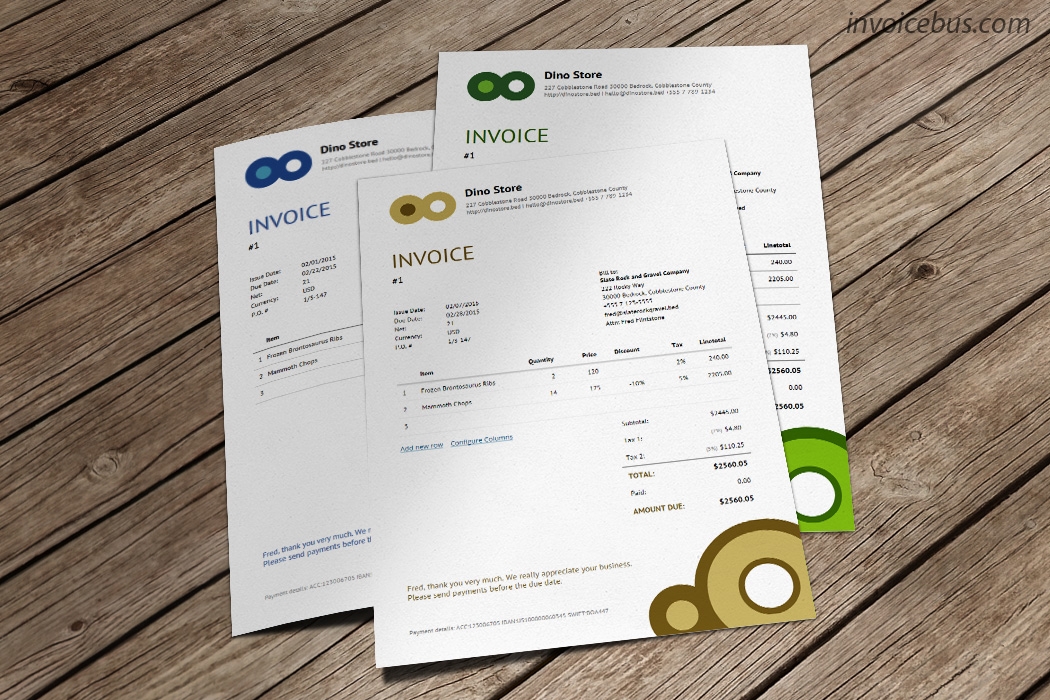 Responsive Invoice Template In HTML CSS Vip Worksheets Library