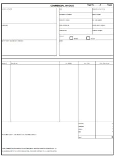 Sample Of Printable Shipping Invoice Template Templateral