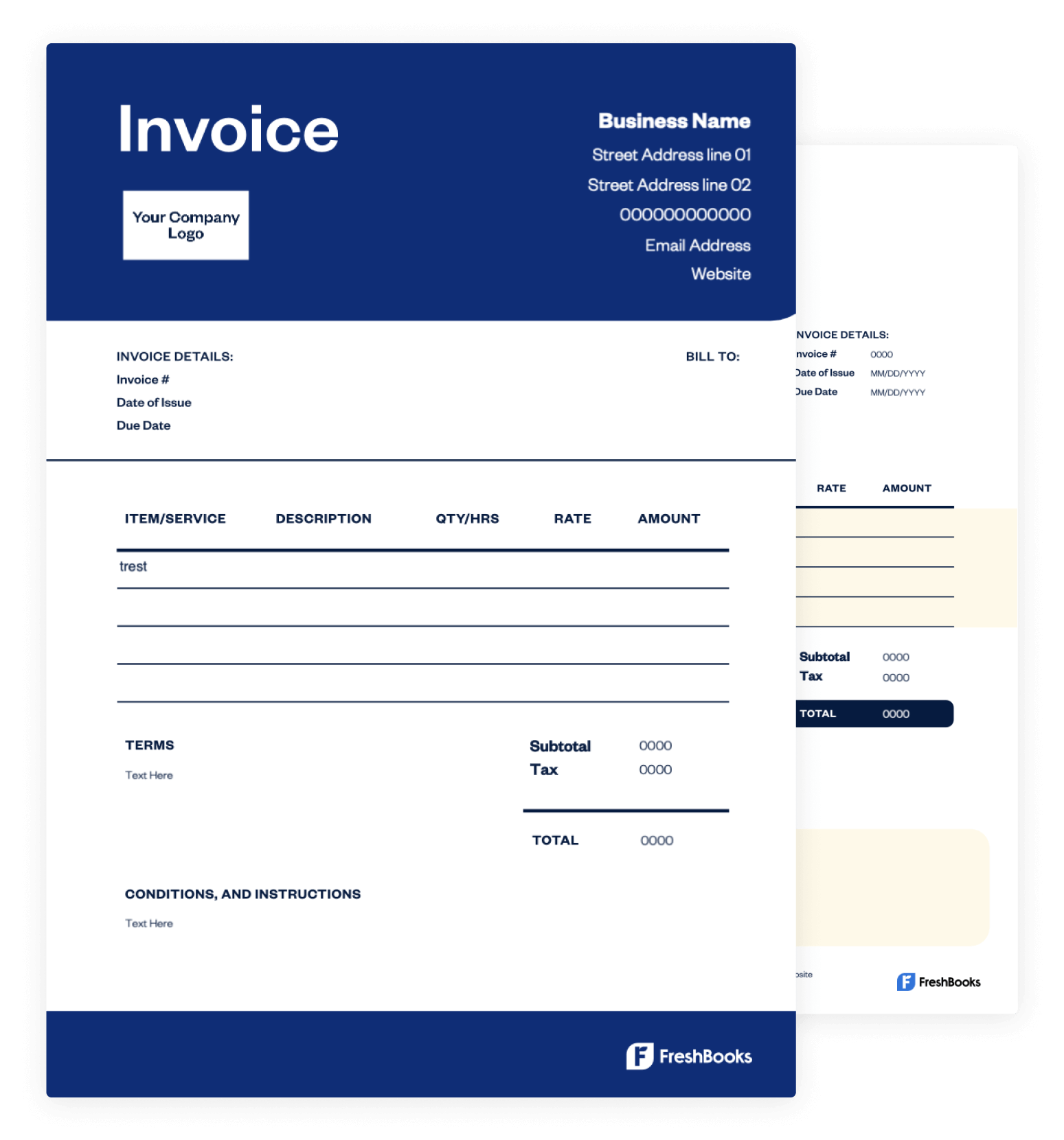 Services Rendered Invoice Templates Free Download Worksheets Library