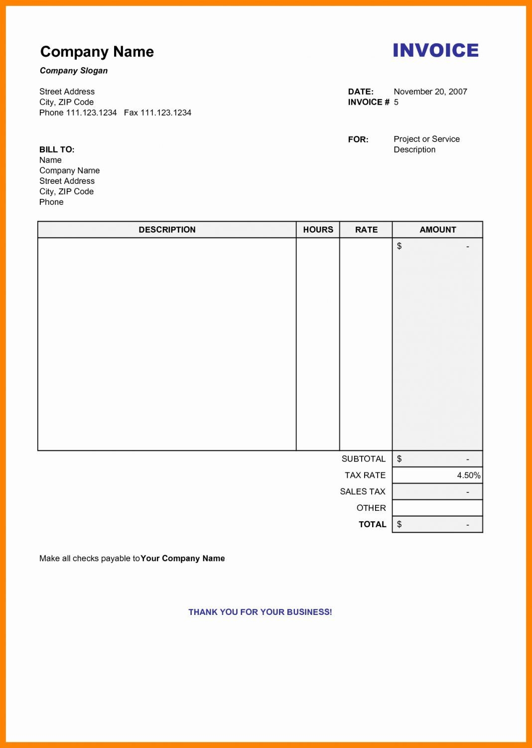 The Captivating Free Printable Invoice Templates Australia For Free 