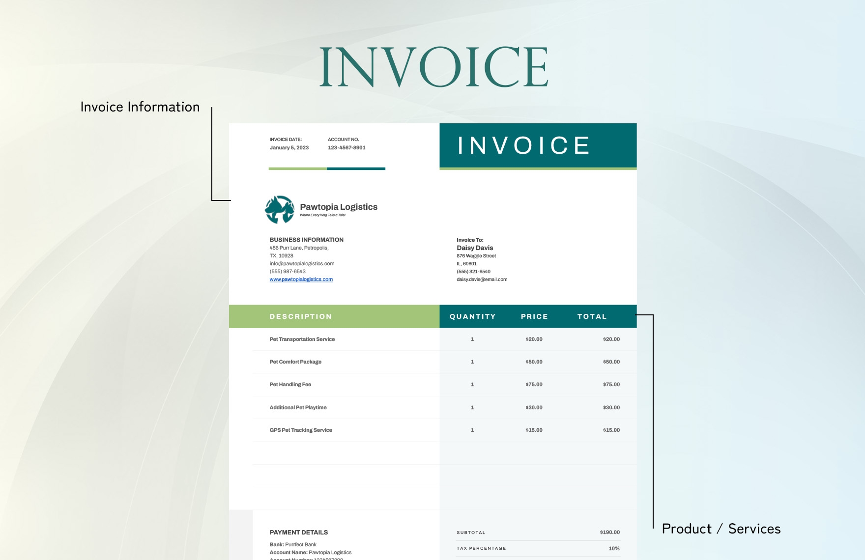 Transport Invoice Template In Excel Google Sheets Download 